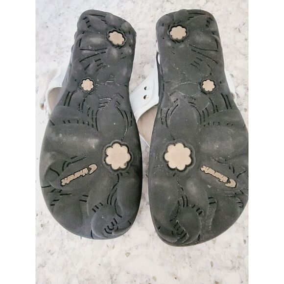 Therafit 9 White Women's Comfort‎ Thong Sandals Arch Support Size 9 - Picture 6 of 9